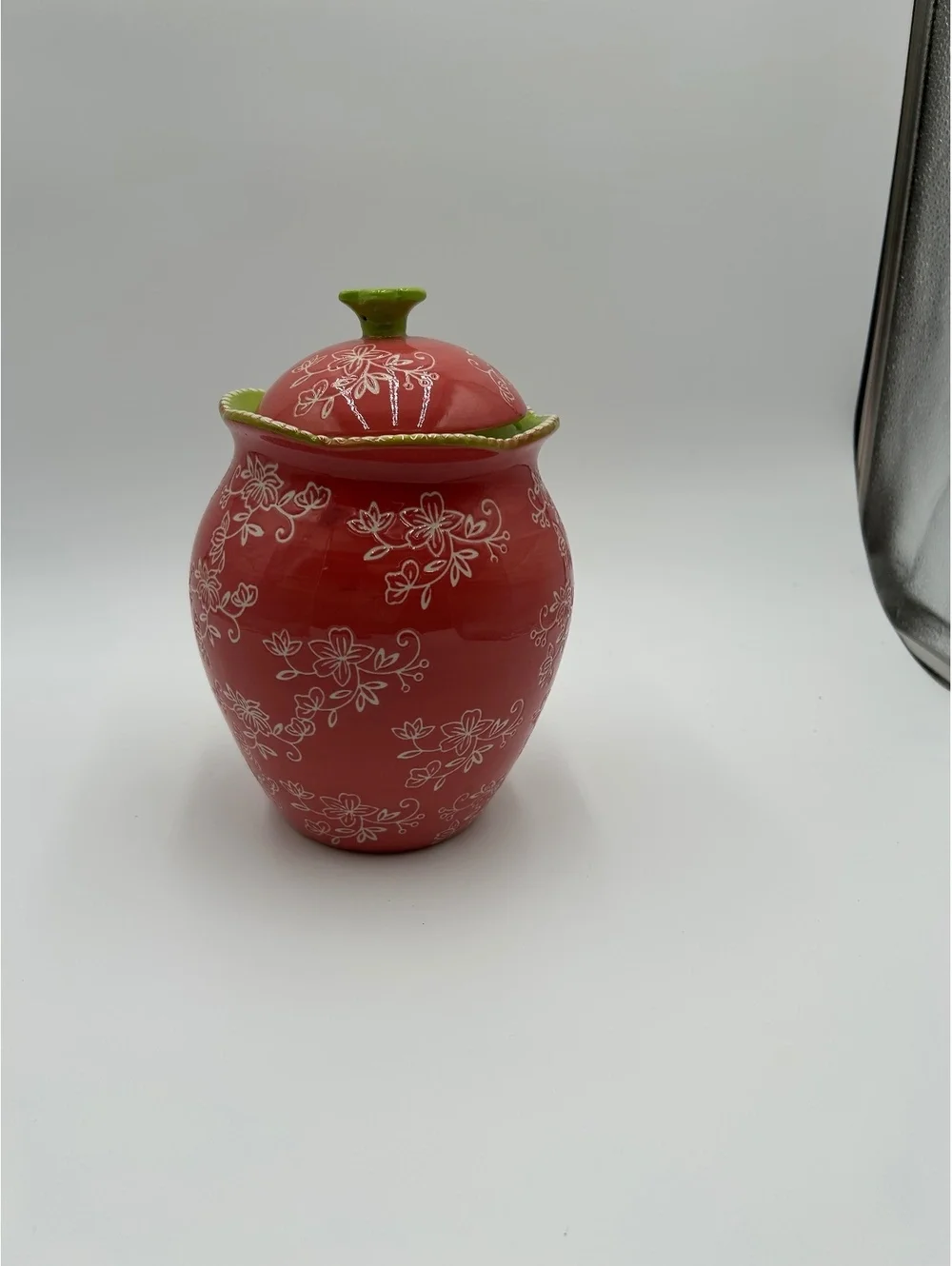 Temp-tations Floral Lace Ceramic Canister with Lid